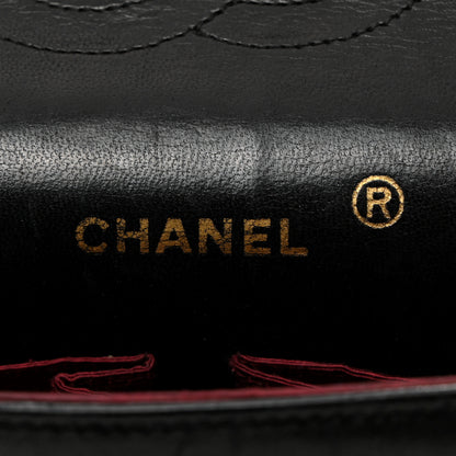 Chanel Lambskin Quilted Medium Double Flap Black 7 of 24