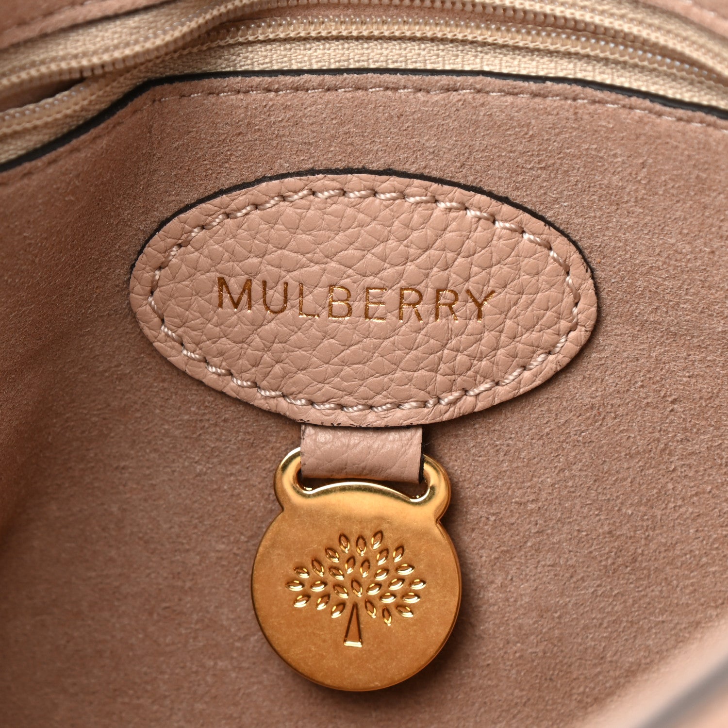 Mulberry Small Classic Grain Calfskin Small Lily Flap Light Salmon 6 of 12
