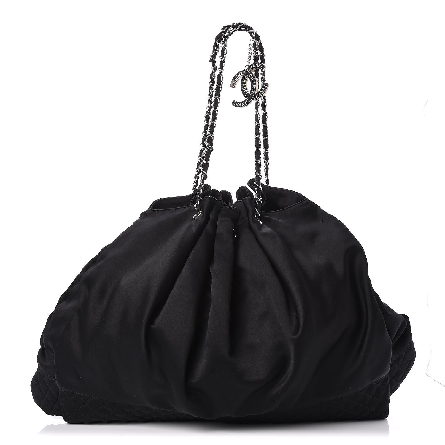 Chanel Satin Melrose Hobo Black 1 of 9