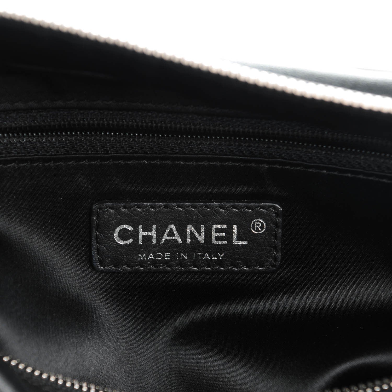 Chanel Lambskin Quilted Medium Chain Around Tote Black 6 of 7