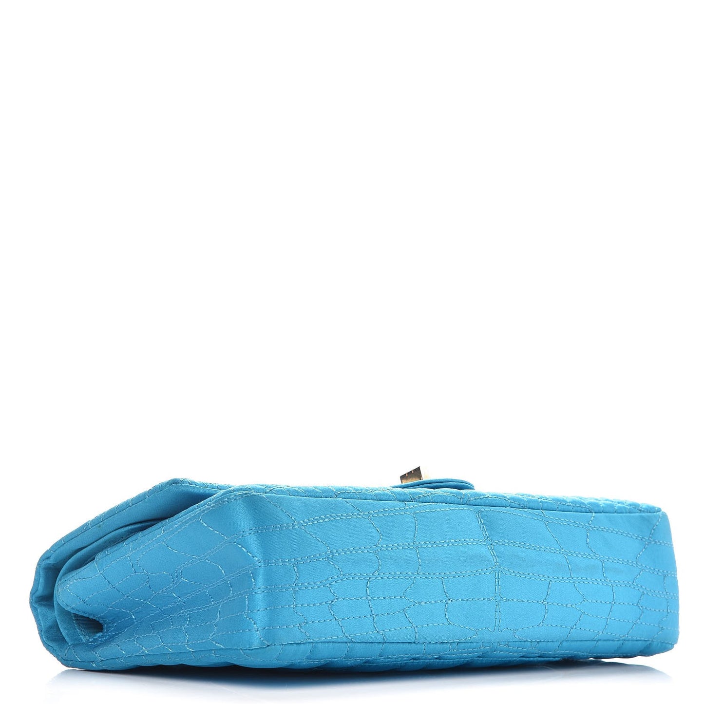 Satin Coco's Croc 2.55 Reissue 225 Flap Turquoise