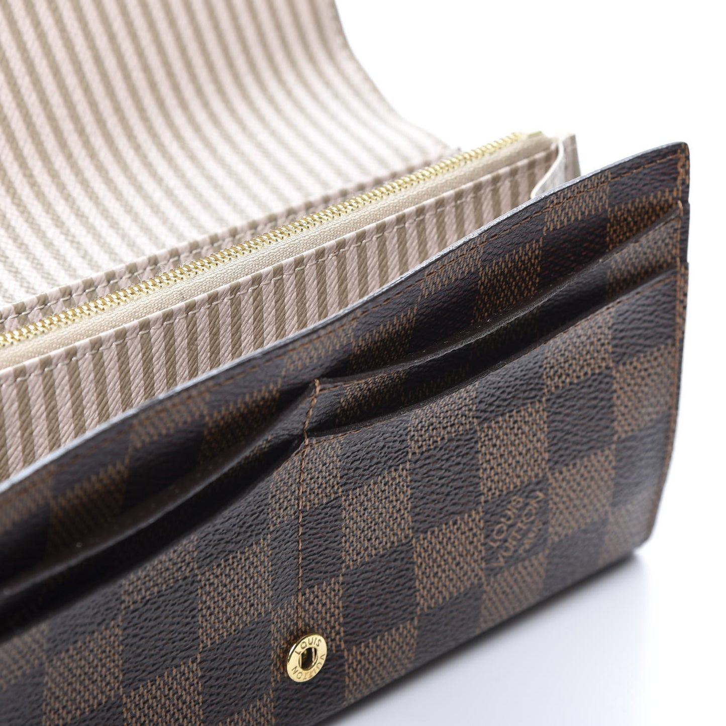 Damier Ebene Trunks and Locks Sarah Wallet