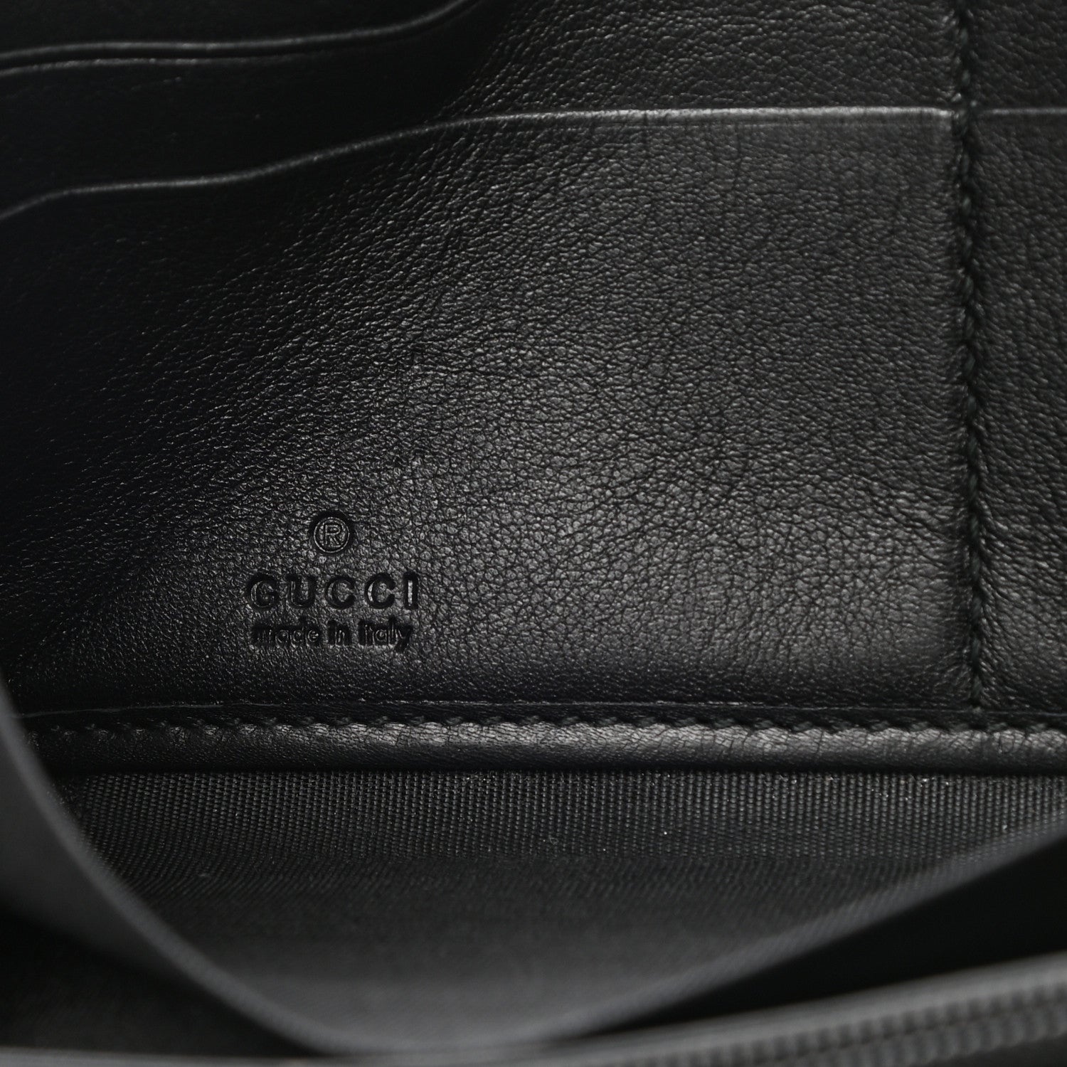 Gucci Guccissima Signature Microguccissima Bree Zip Around Wallet Black 7 of 7