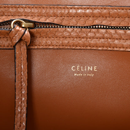Celine Python Medium Phantom Luggage Light Copper 6 of 7