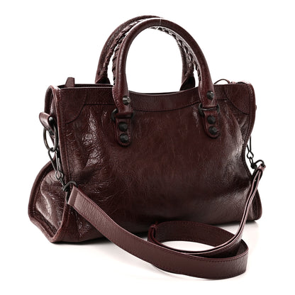 Balenciaga Agneau Arena Classic Hardware Small Le City Dark Burgundy Dark Burgundy 3 of 10