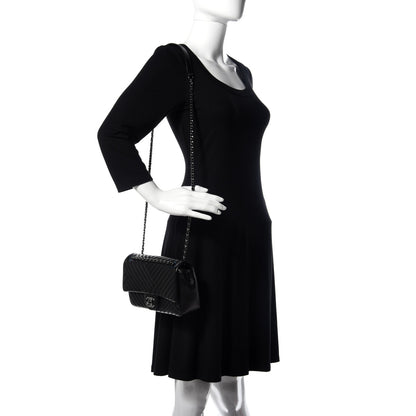 Chanel Lambskin Small CC Crossing Flap Black 2 of 17
