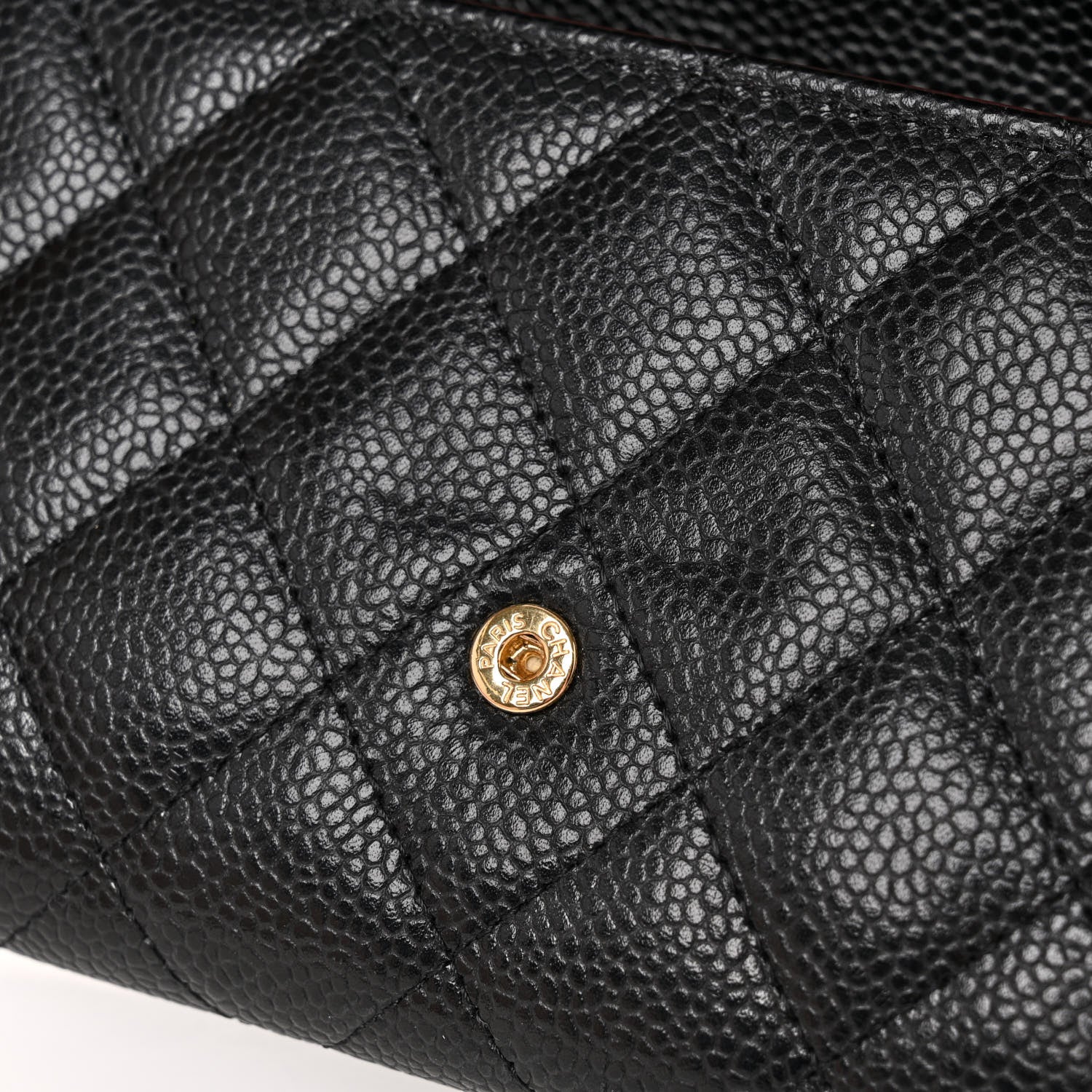 Chanel Caviar Quilted Large Gusset Flap Wallet Black 14 of 14