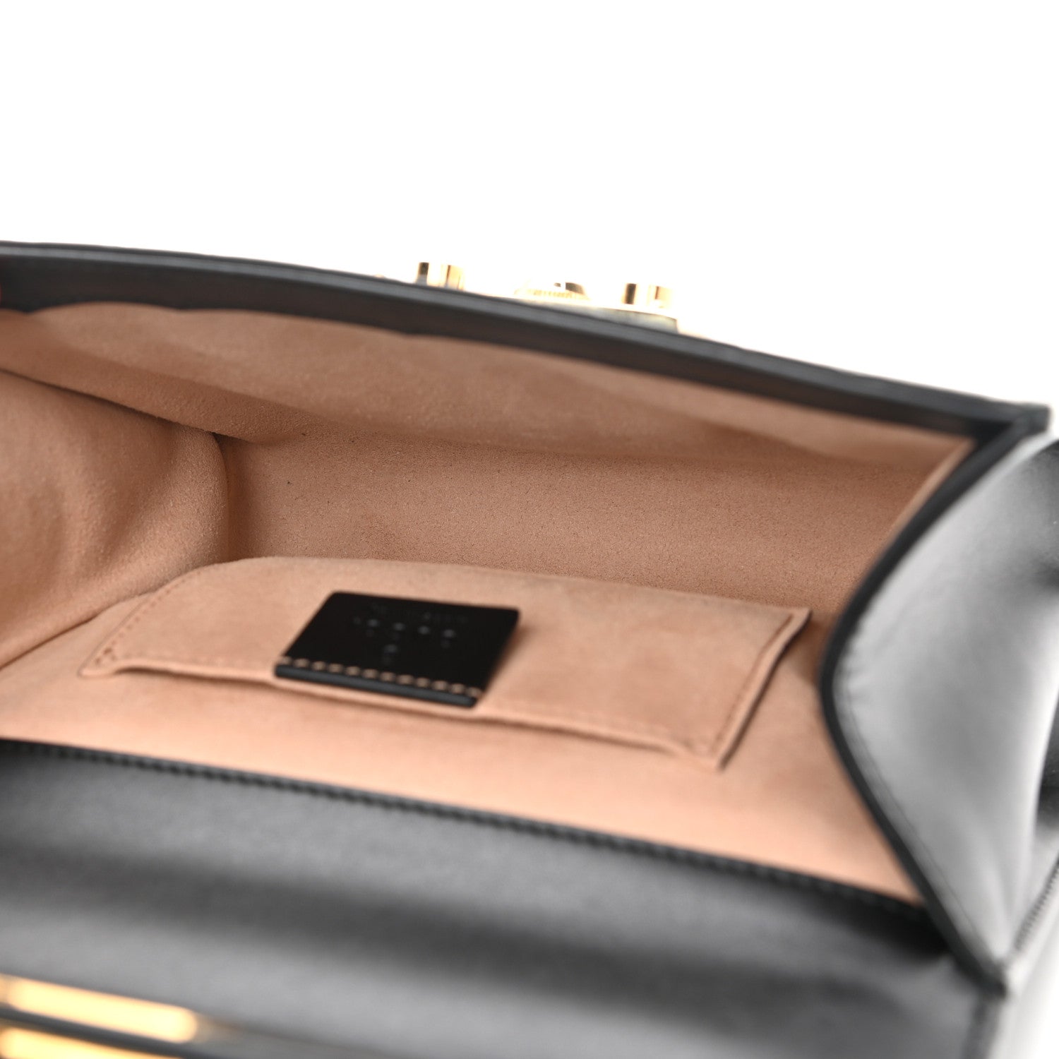 Gucci Guccissima Small Padlock Shoulder Bag Black 5 of 11