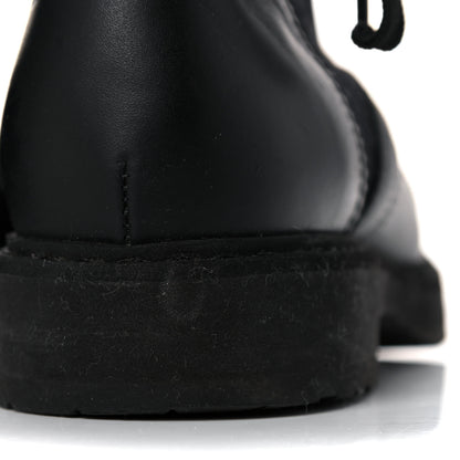 Fendi Calfskin Stretch Fabric Rockoko Biker Boots 38 Tobacco Black Marino 15 of 15
