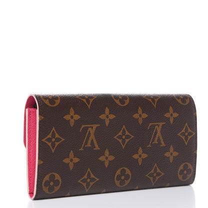 Louis Vuitton Monogram Bloom Flower Emilie Wallet 3 of 8
