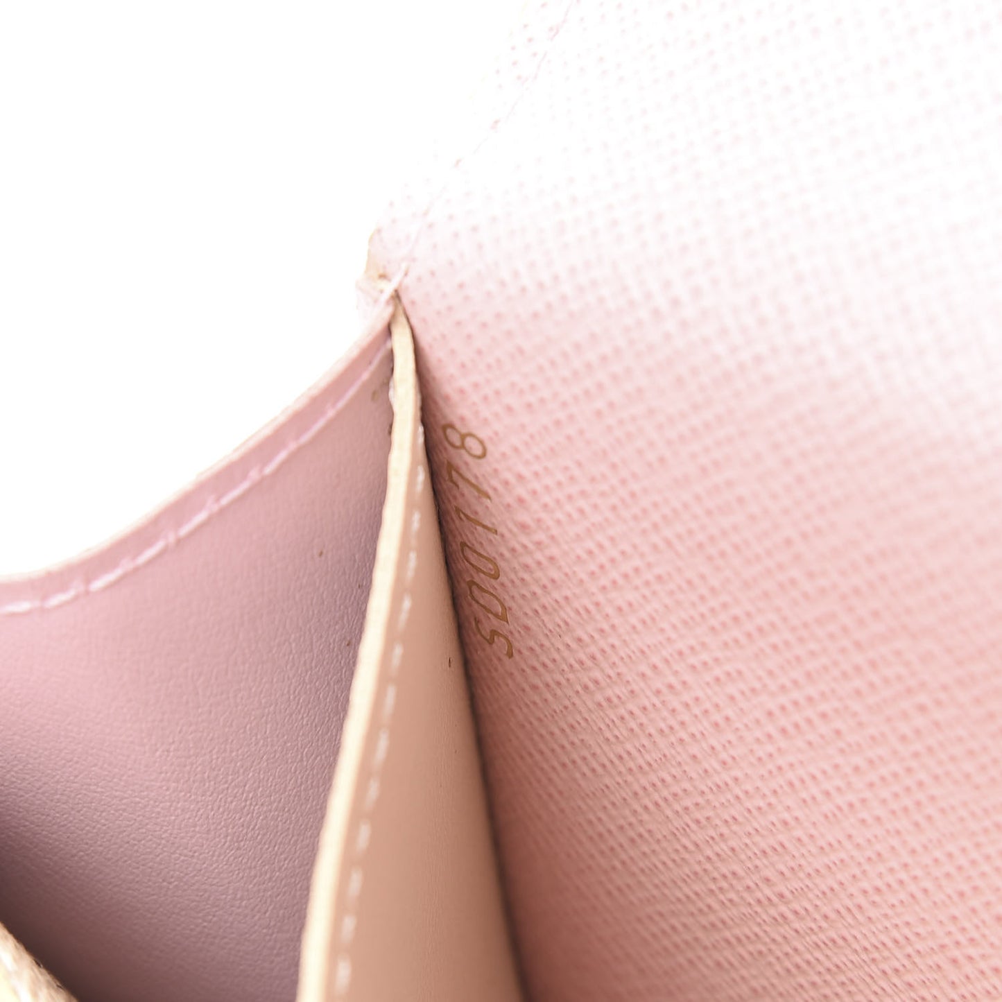 Damier Azur Emilie Wallet Rose Ballerine