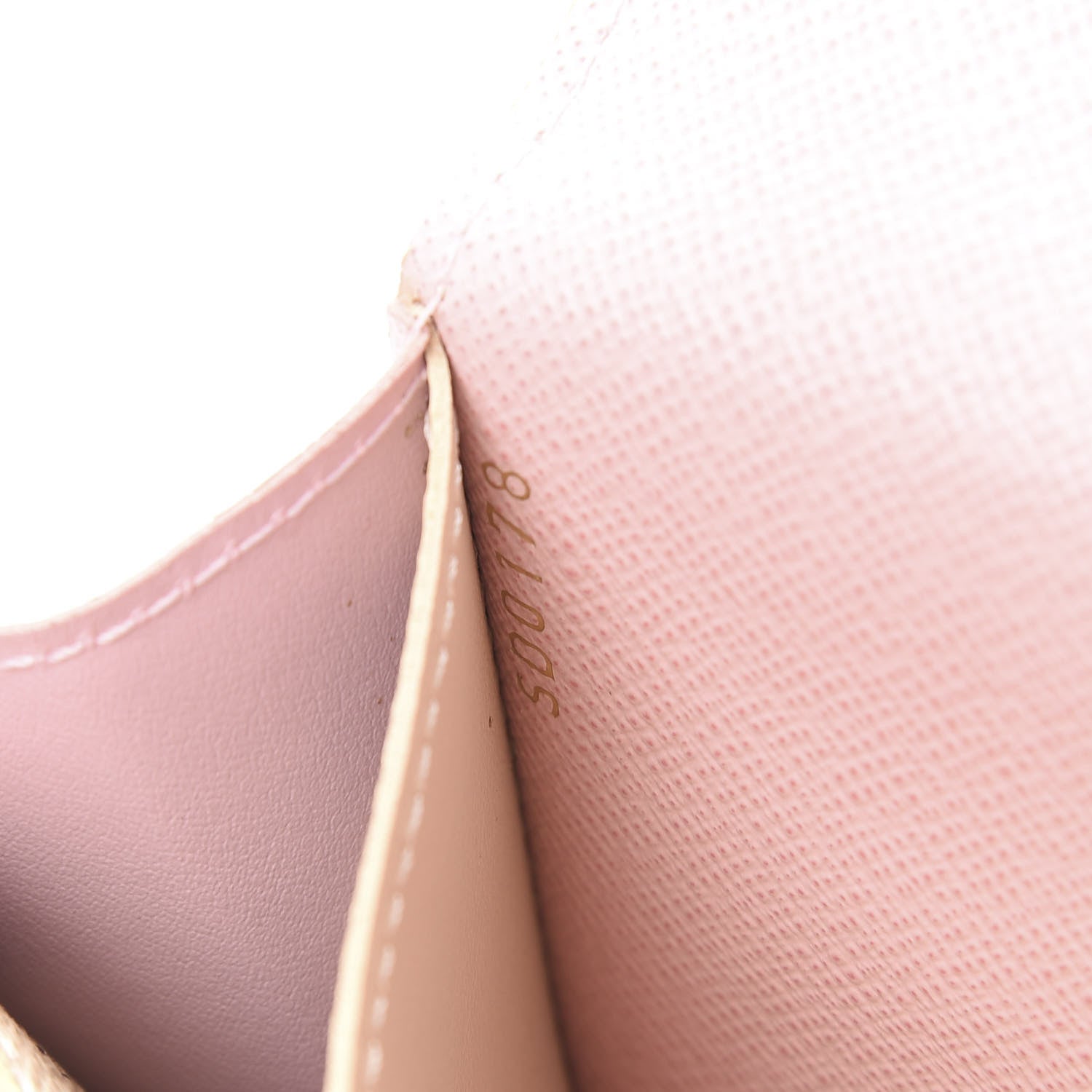 Louis Vuitton Damier Azur Emilie Wallet Rose Ballerine 7 of 8