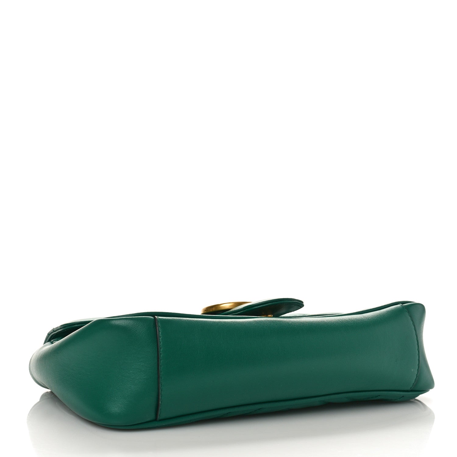 Gucci Calfskin Matelasse Small GG Marmont Shoulder Bag Emerald Green 4 of 13