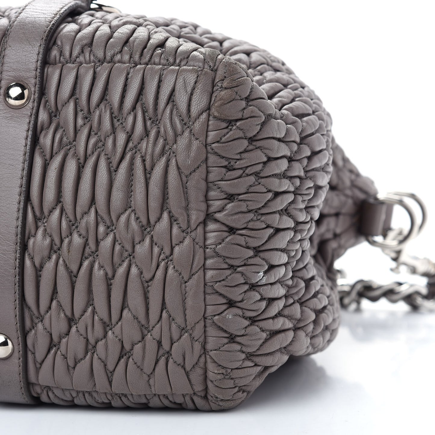 Nappa Matelasse Shopping Tote Argilla