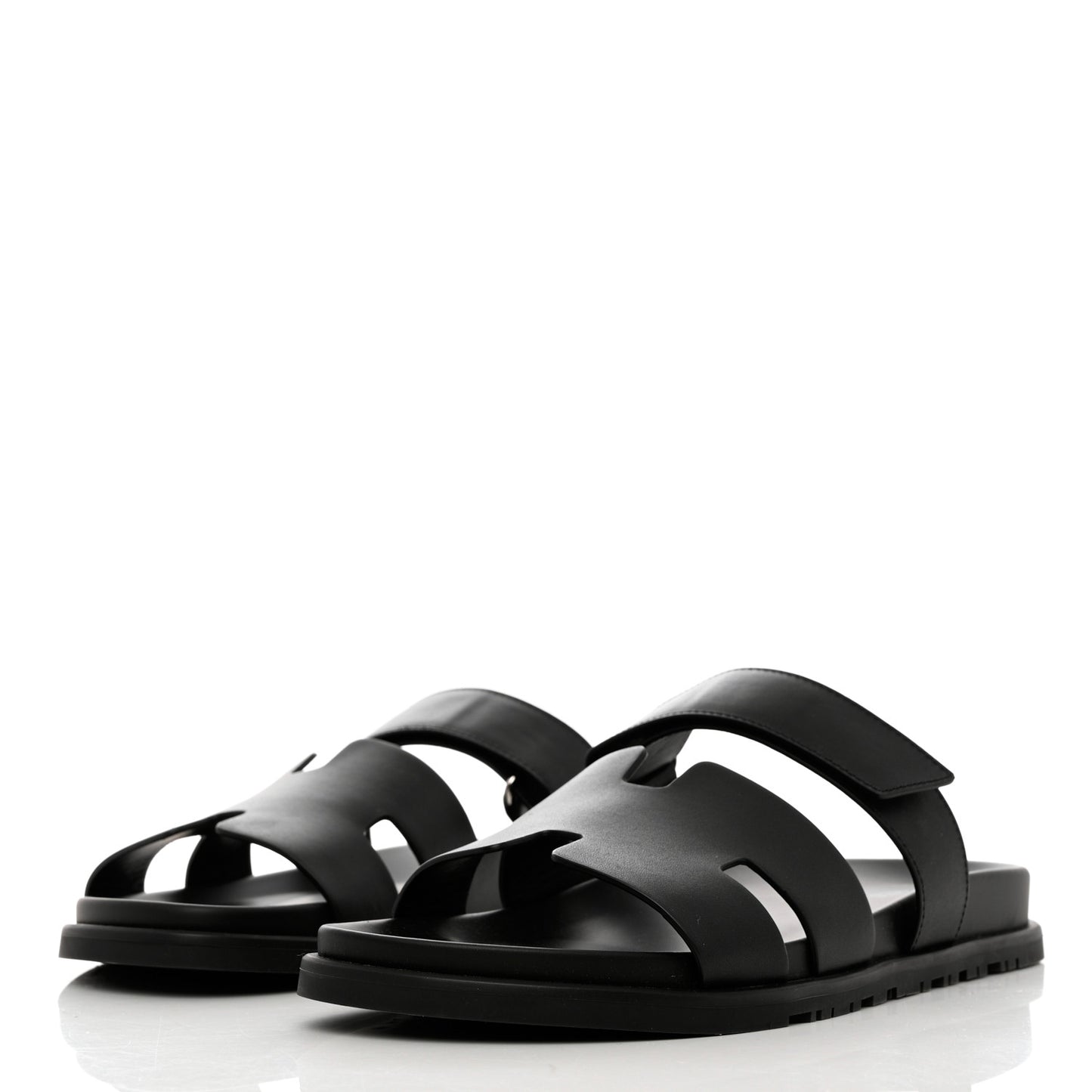 Calfskin Mens Chypre Sandals 44 Black