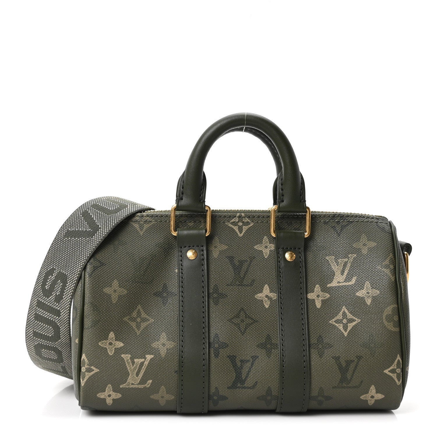 Louis Vuitton Monogram Surplus Keepall Bandouliere 25 Khaki 1 of 9