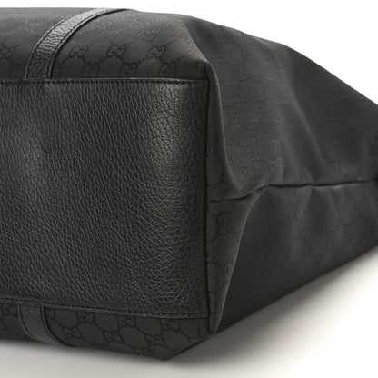 Gucci Nylon Monogram Medium GG Charm Dome Satchel Black 10 of 10