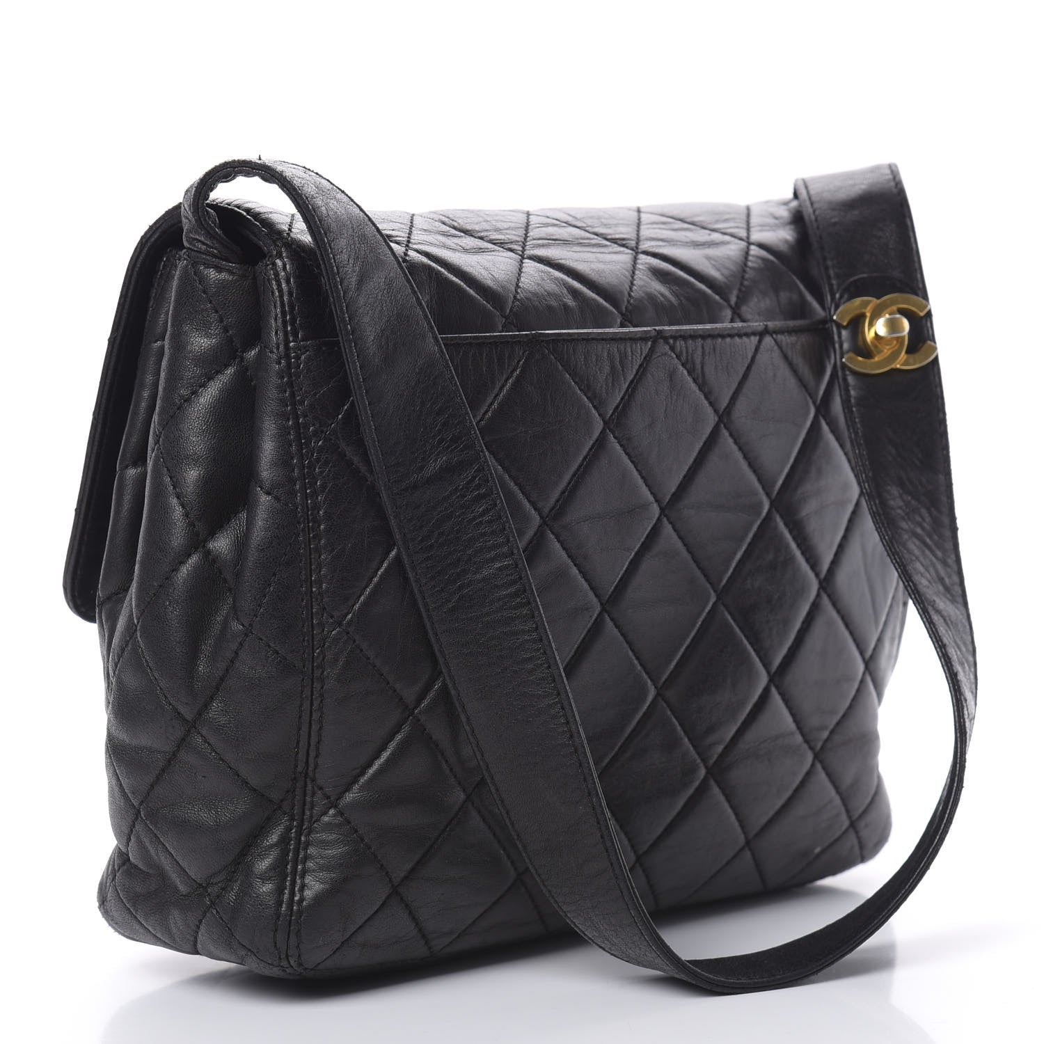 Chanel Lambskin Quilted Flap Shoulder Bag Black 3 of 17