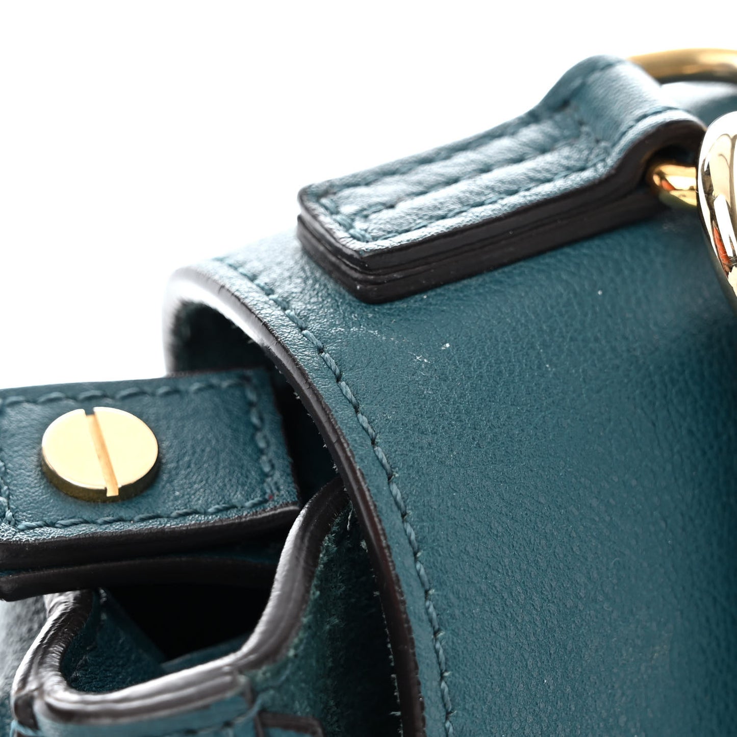 Calfskin Small Faye Day Shoulder Bag Blue