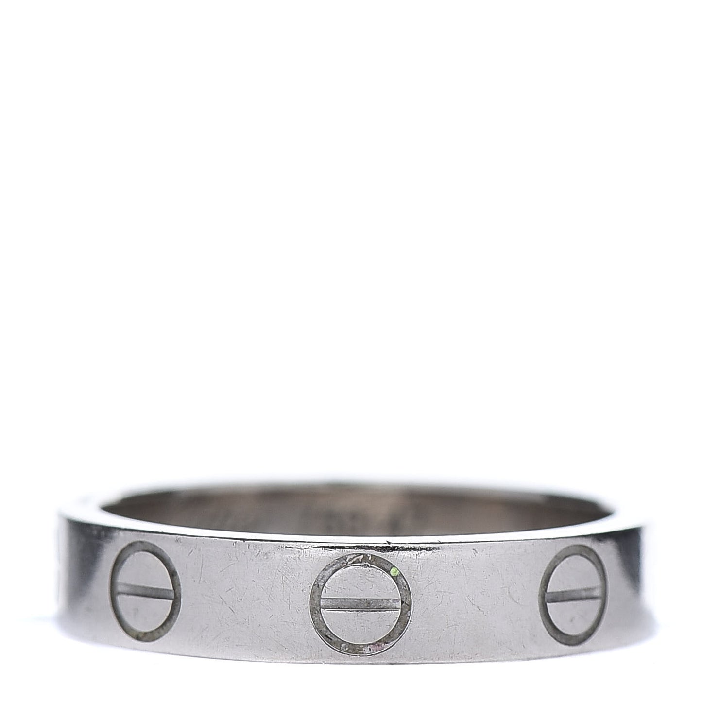18K White Gold 3.5mm LOVE Wedding Band Ring 47 4