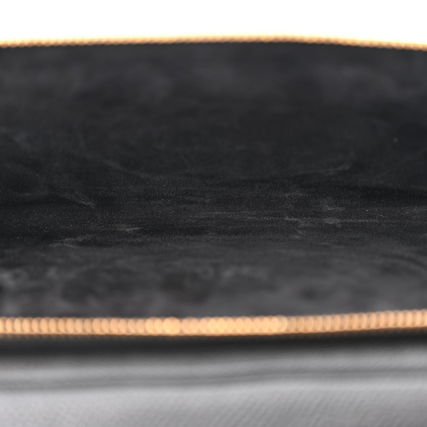 Grained Calfskin Caro Double Pouch Black