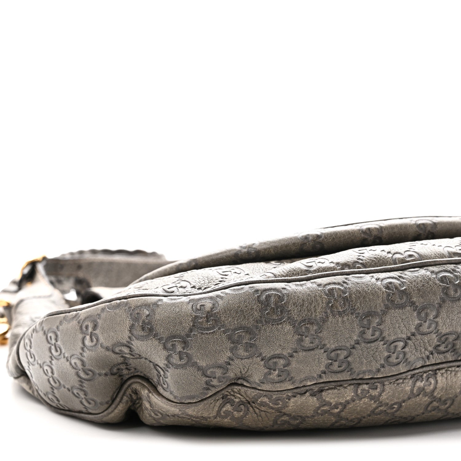 Gucci Guccissima Large New Pelham Satchel Grey 9 of 10