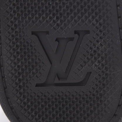 Louis Vuitton Suede Patent Monogram Move Up Sneakers 38 Black 9 of 12
