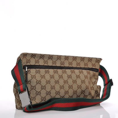 Gucci GG Monogram Double Pocket Belt Bag Dark Brown 3 of 8