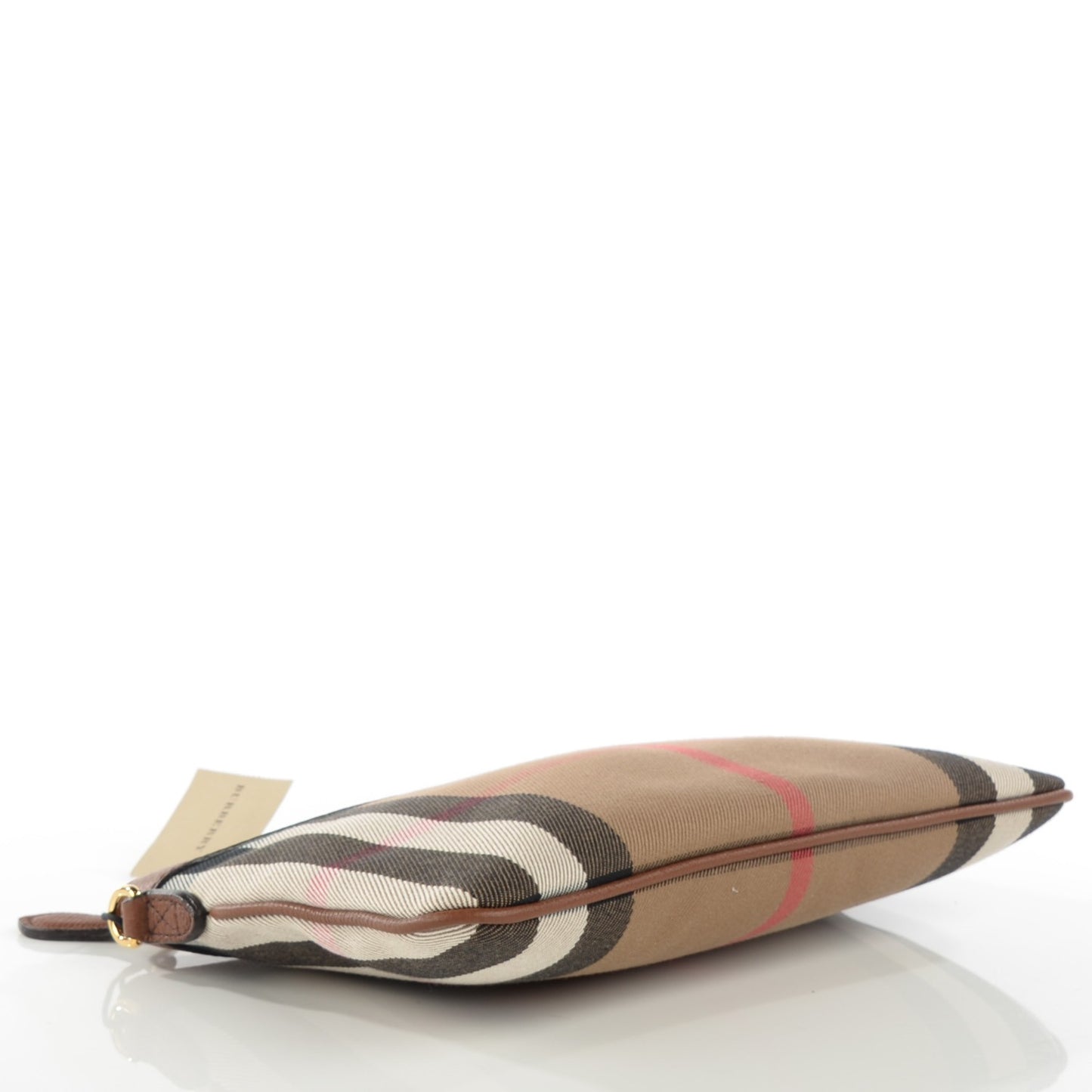 House Check Derby Peyton Crossbody Clutch Bag Tan