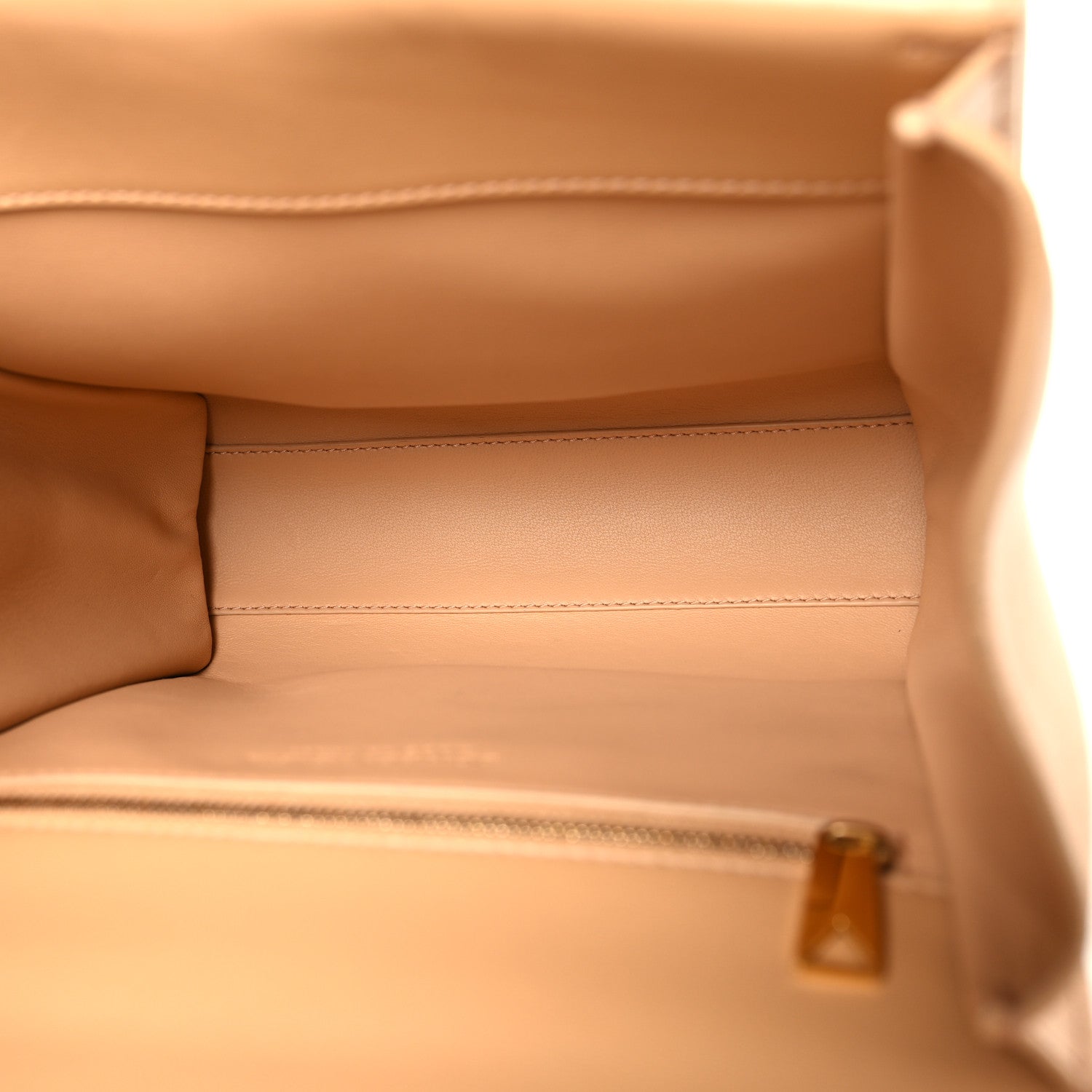 Bottega Veneta Box Calfskin Nappa Clip Bag Almond Gold 5 of 9