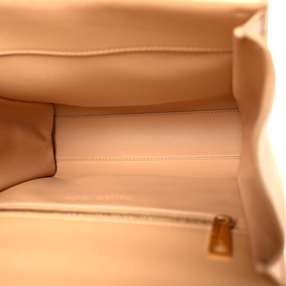 Bottega Veneta Box Calfskin Nappa Clip Bag Almond Gold 5 of 9