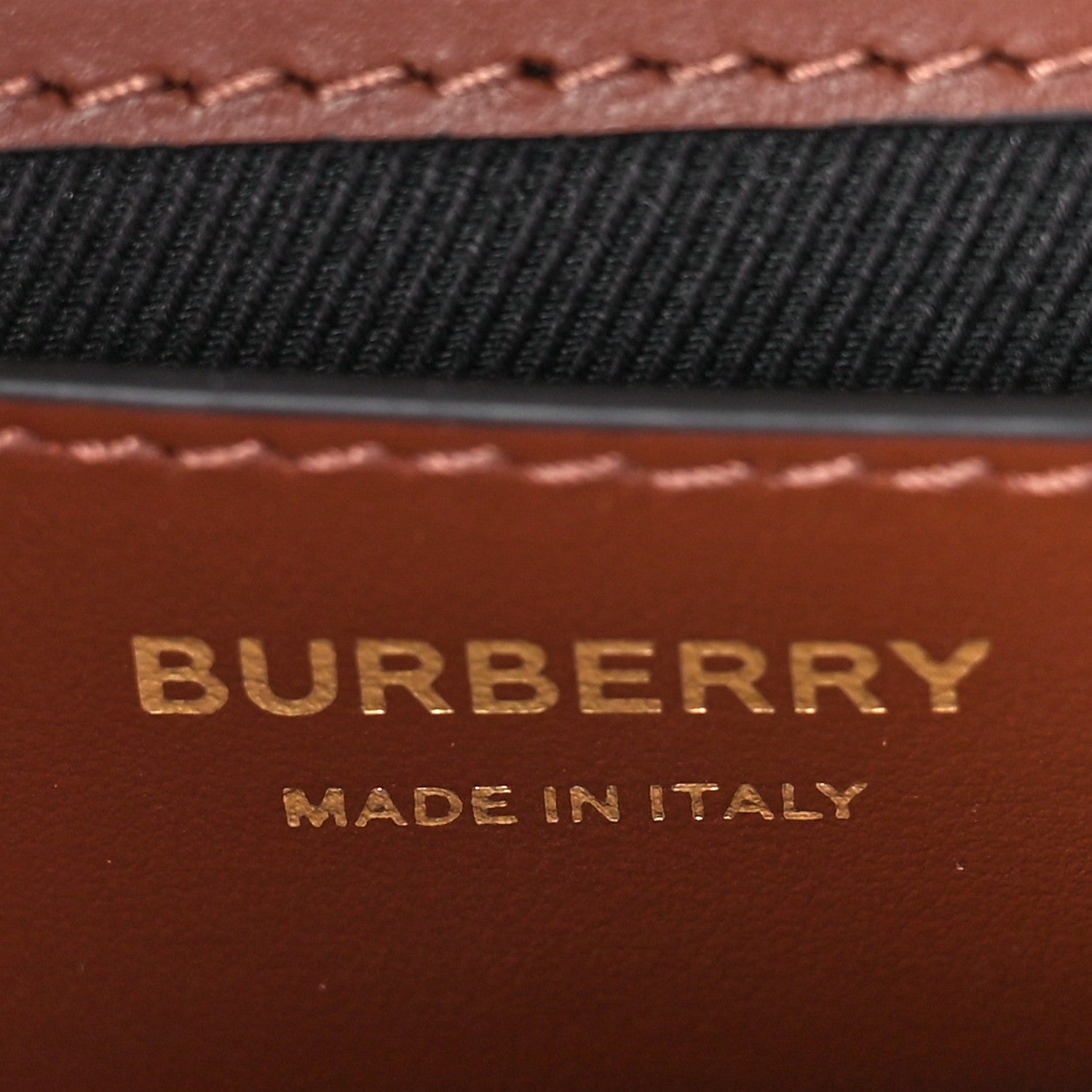 Burberry Calfskin Giant Check E-Canvas Note Crossbody Bag Dark Birch Brown 6 of 8