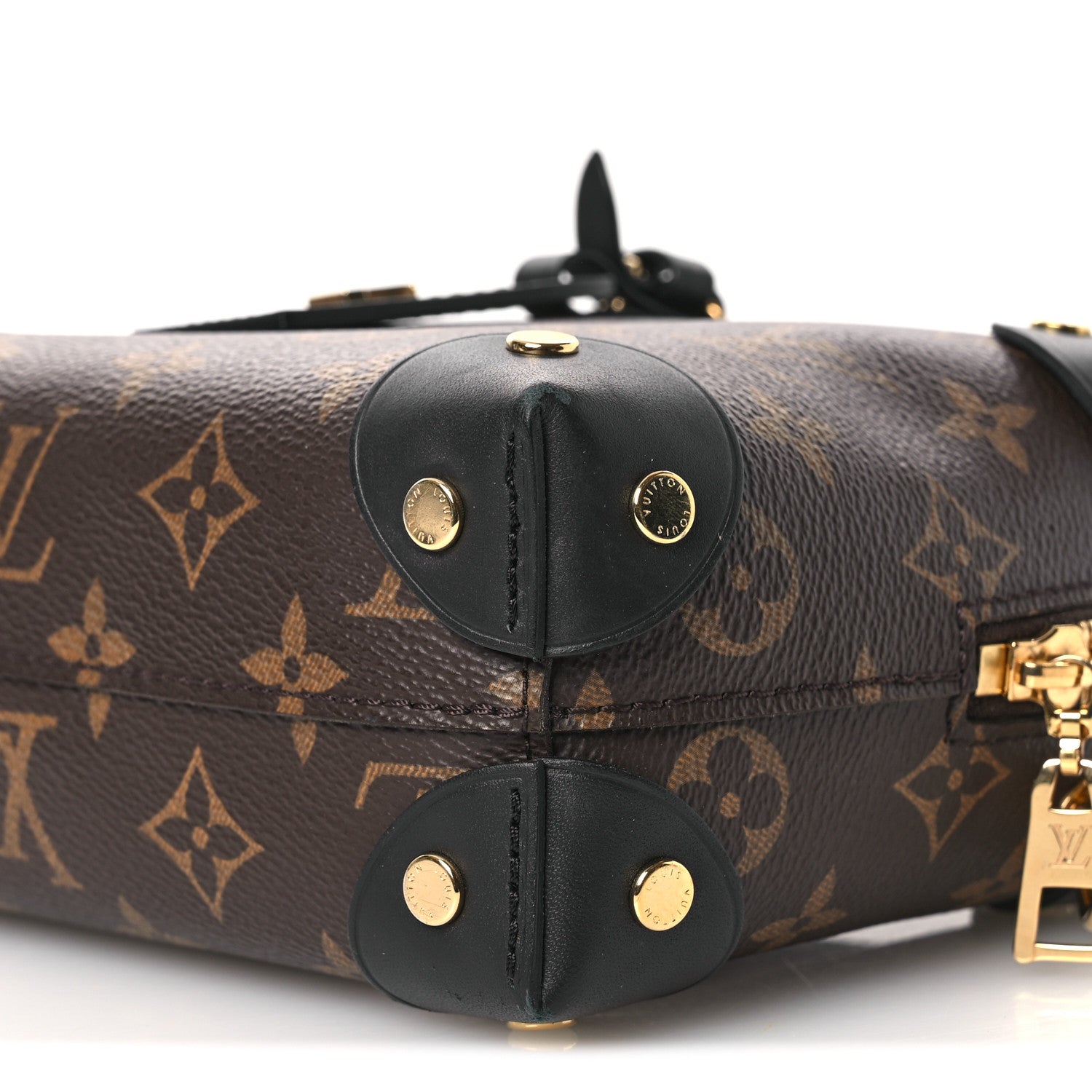 Louis Vuitton Monogram Petite Malle Souple Black 9 of 10