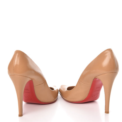Christian Louboutin Jazz Calfskin Decollete 868 100 Pumps 39.5 Camel 5 of 12