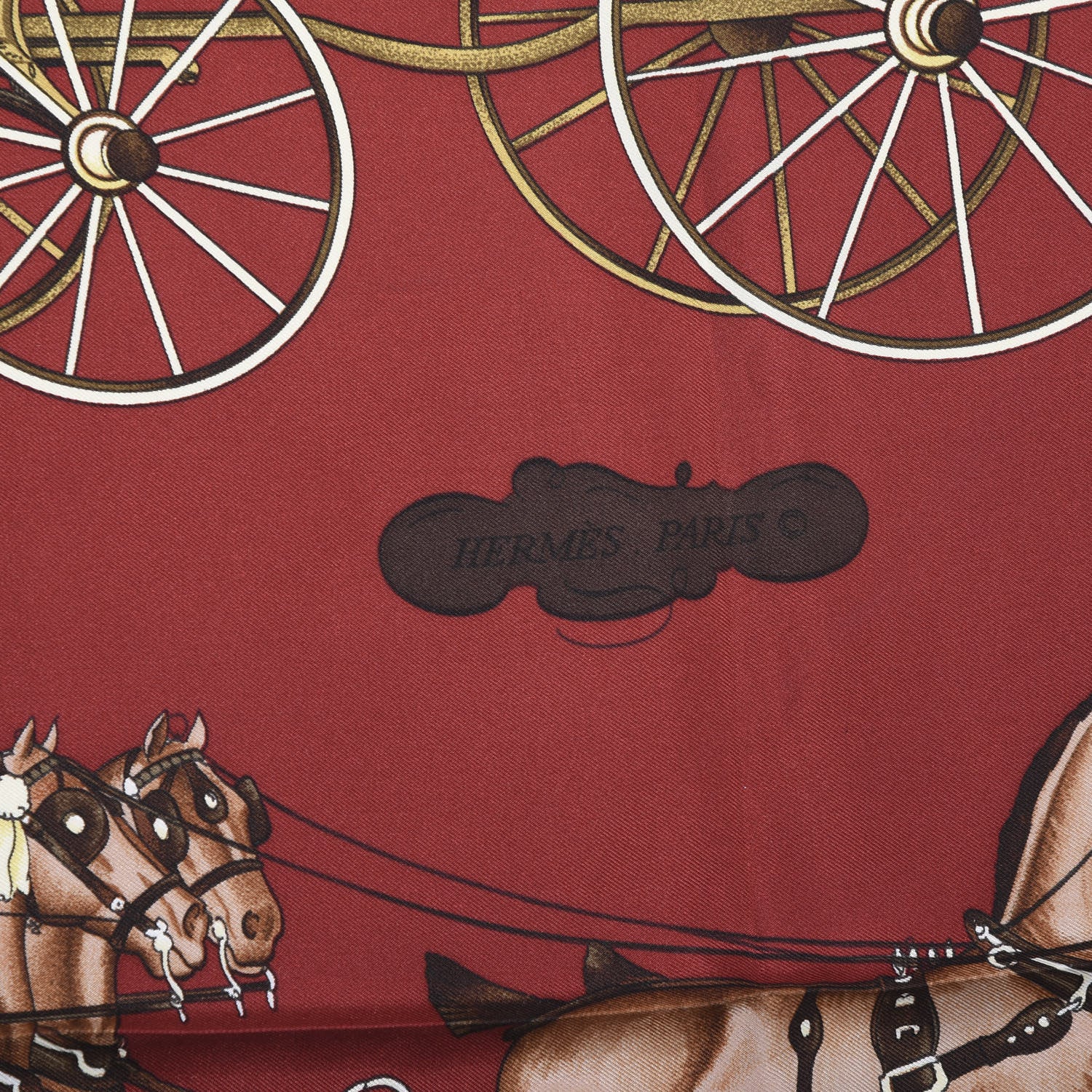 Hermes Silk Coach and Saddle Scarf 90 3 of 3