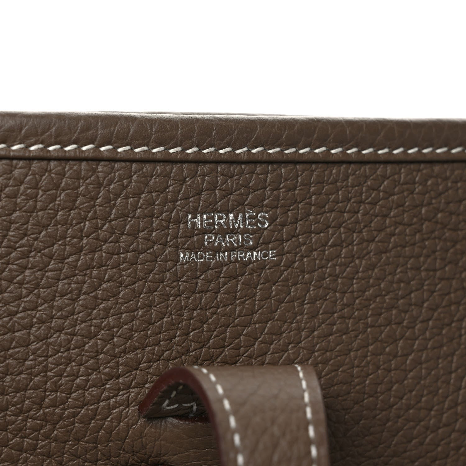 Hermes Taurillon Clemence Evelyne III PM Etoupe 6 of 9