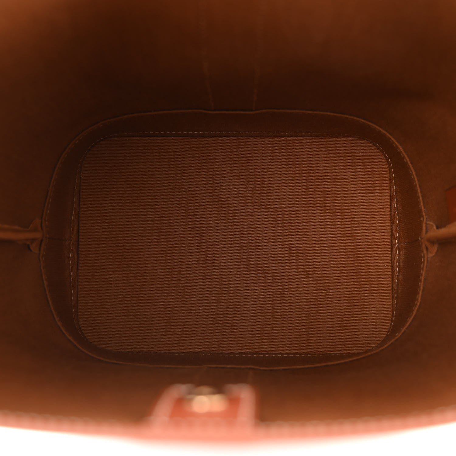 Celine Triomphe Canvas Calfskin Small Bucket Bag Tan 5 of 10