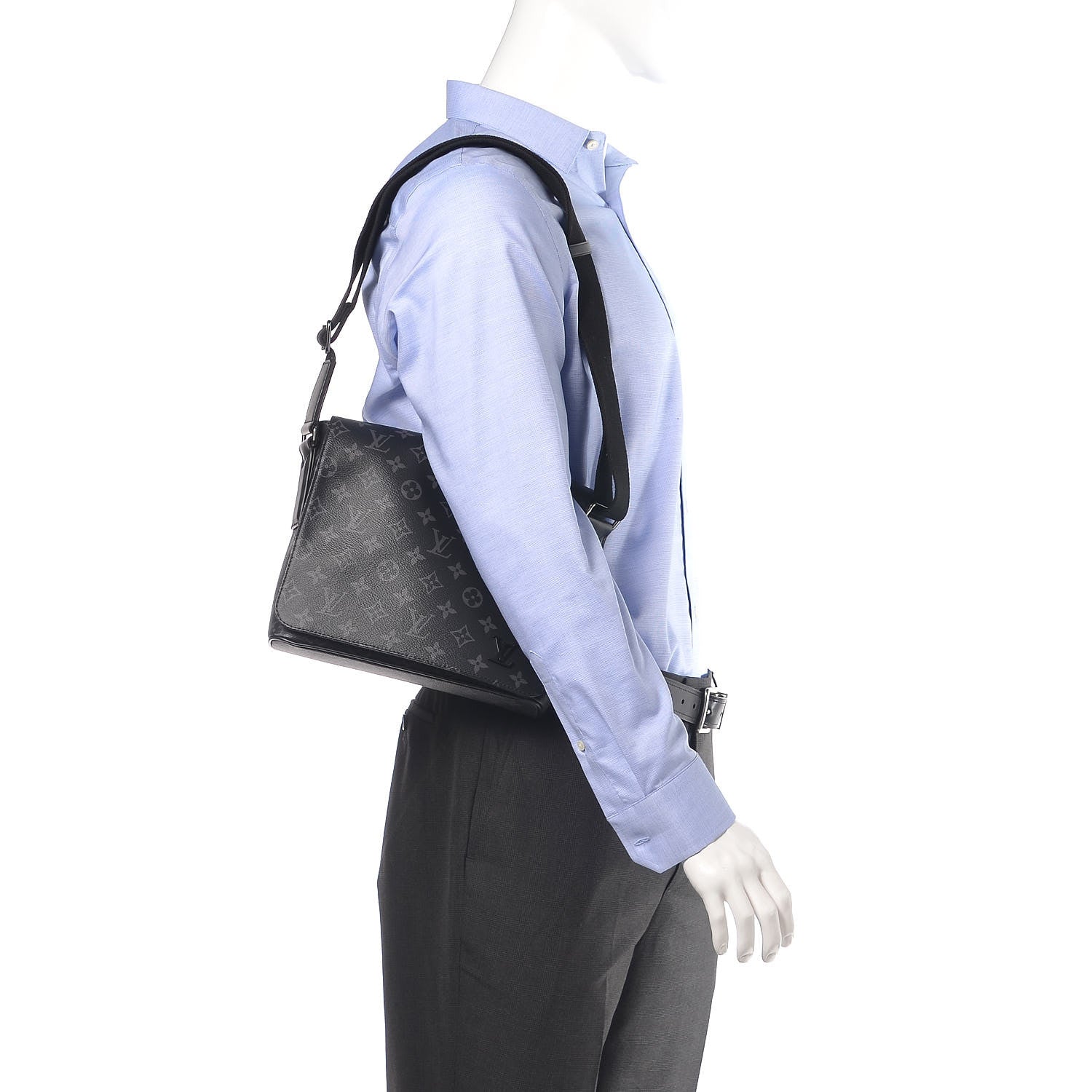 Louis Vuitton Monogram Eclipse District PM Black 2 of 10