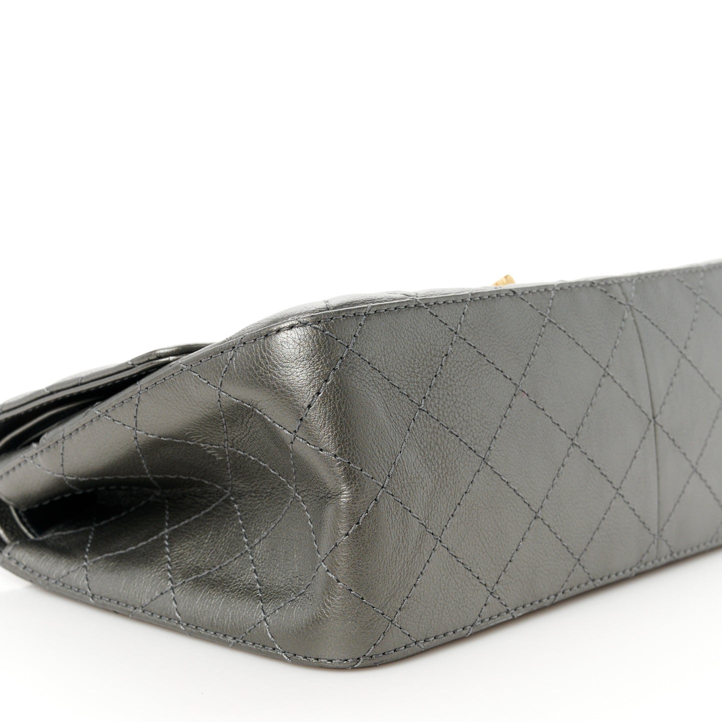 Metallic Calfskin Quilted 2.55 Reissue 226 Flap Charcoal