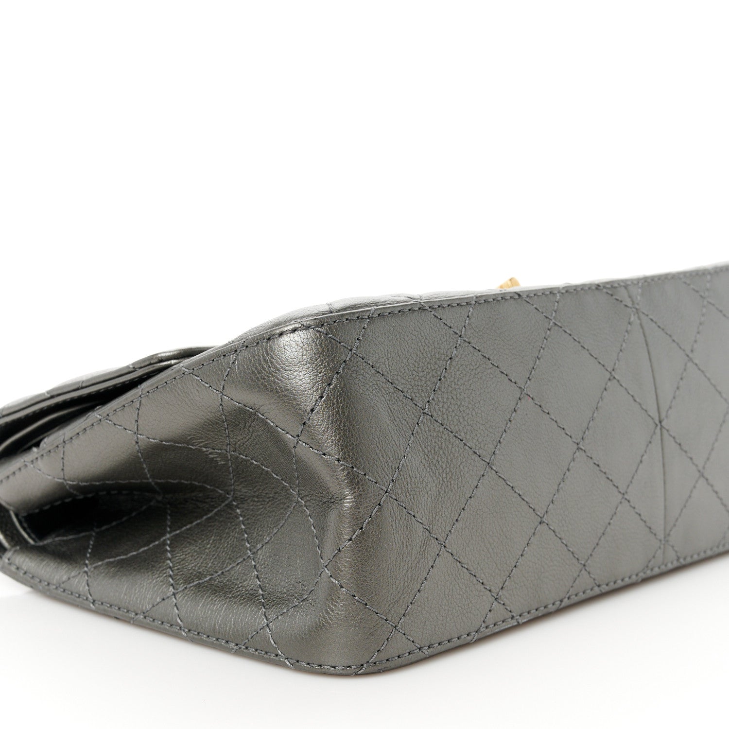 Chanel Metallic Calfskin Quilted 2.55 Reissue 226 Flap Charcoal 10 of 12