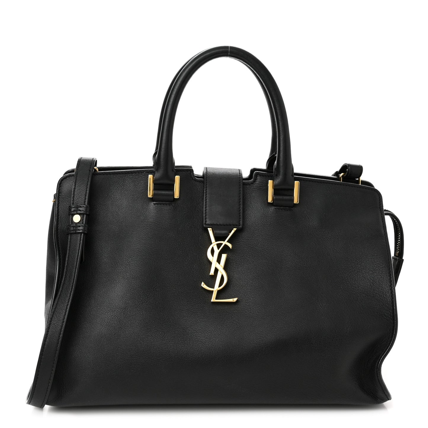 Calfskin Small Monogram Cabas Black