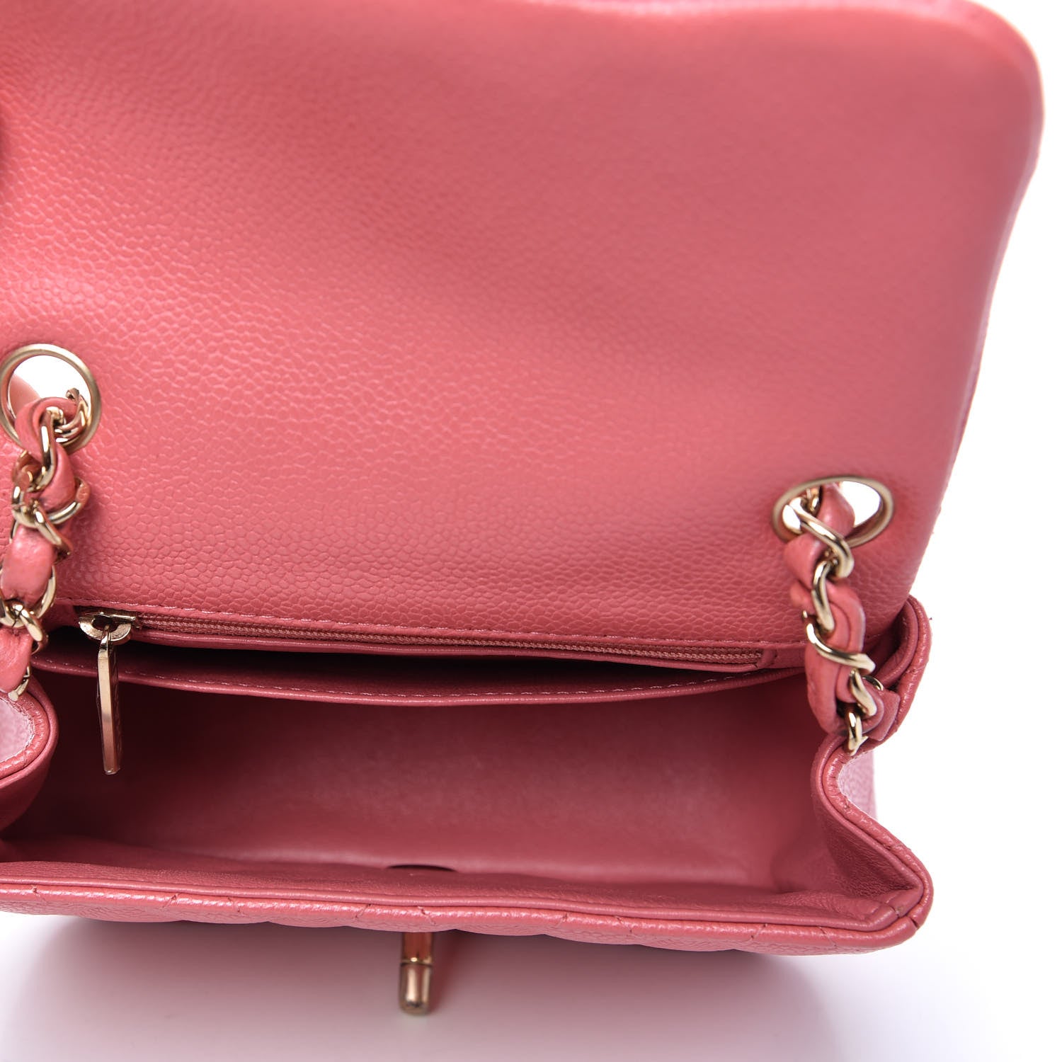 Chanel Caviar Quilted Mini Square Flap Pink 5 of 11