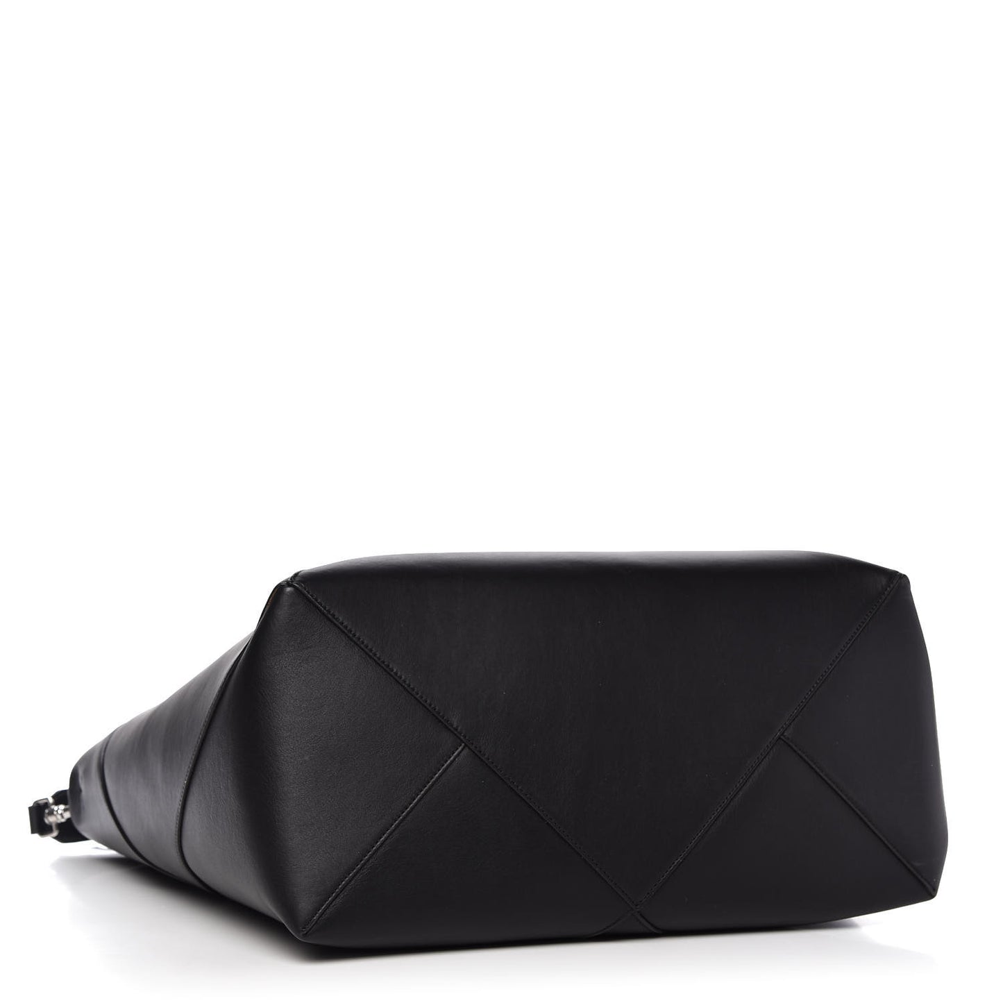 Butter Calfskin Patchwork Tote Black