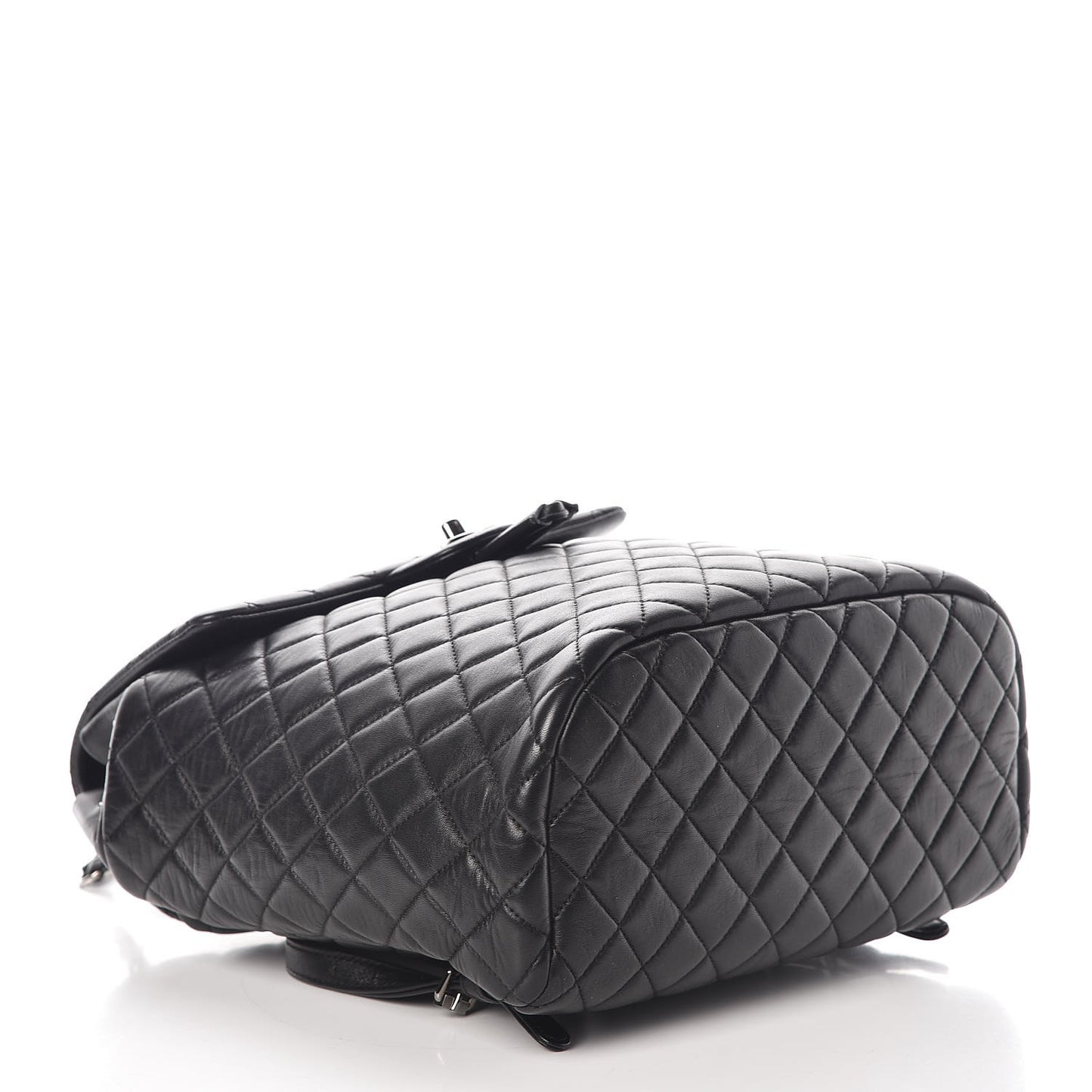 Calfskin Quilted Large Urban Spirit Backpack Black