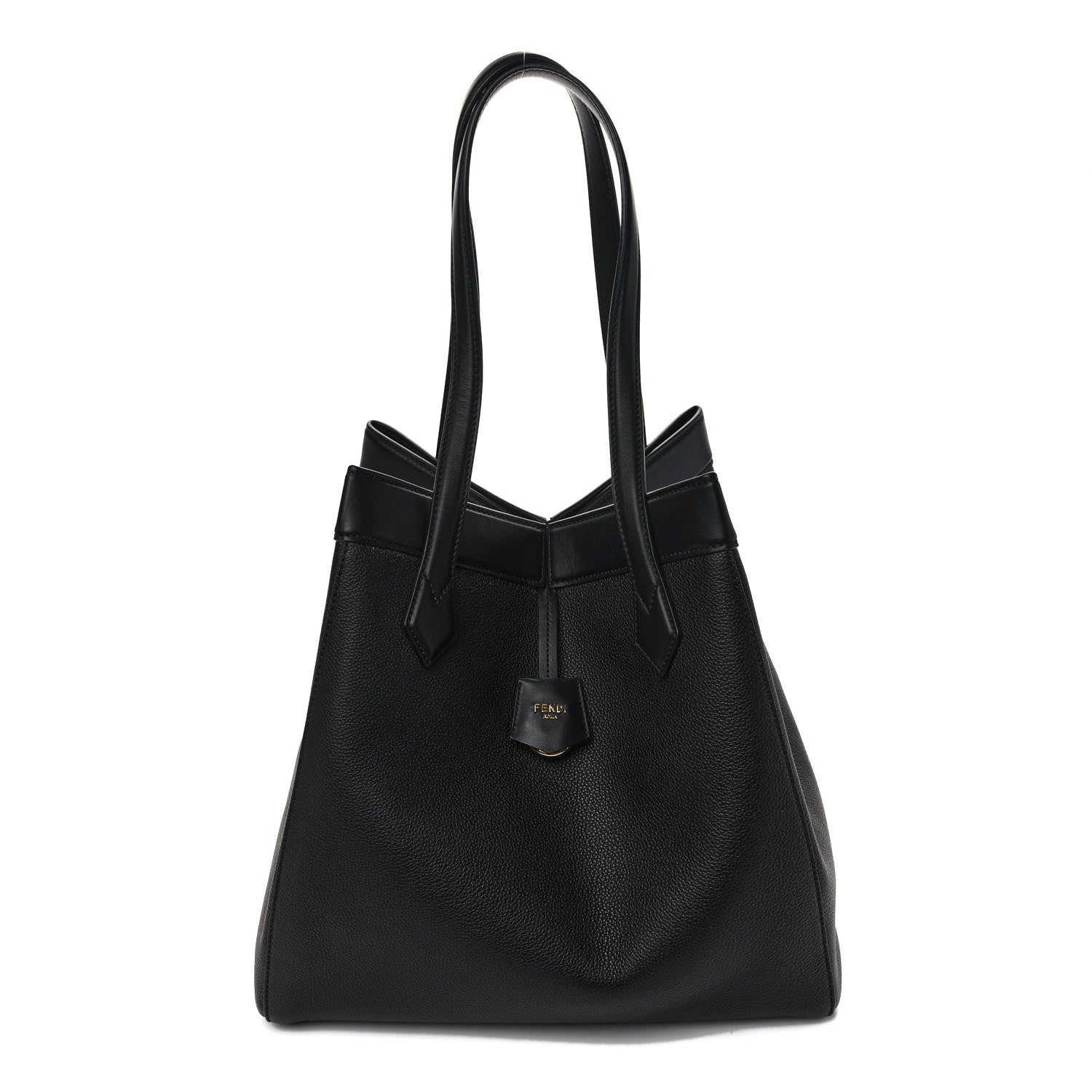Fendi Vitello Cher Grace Large Fendi Origami Black 1 of 10