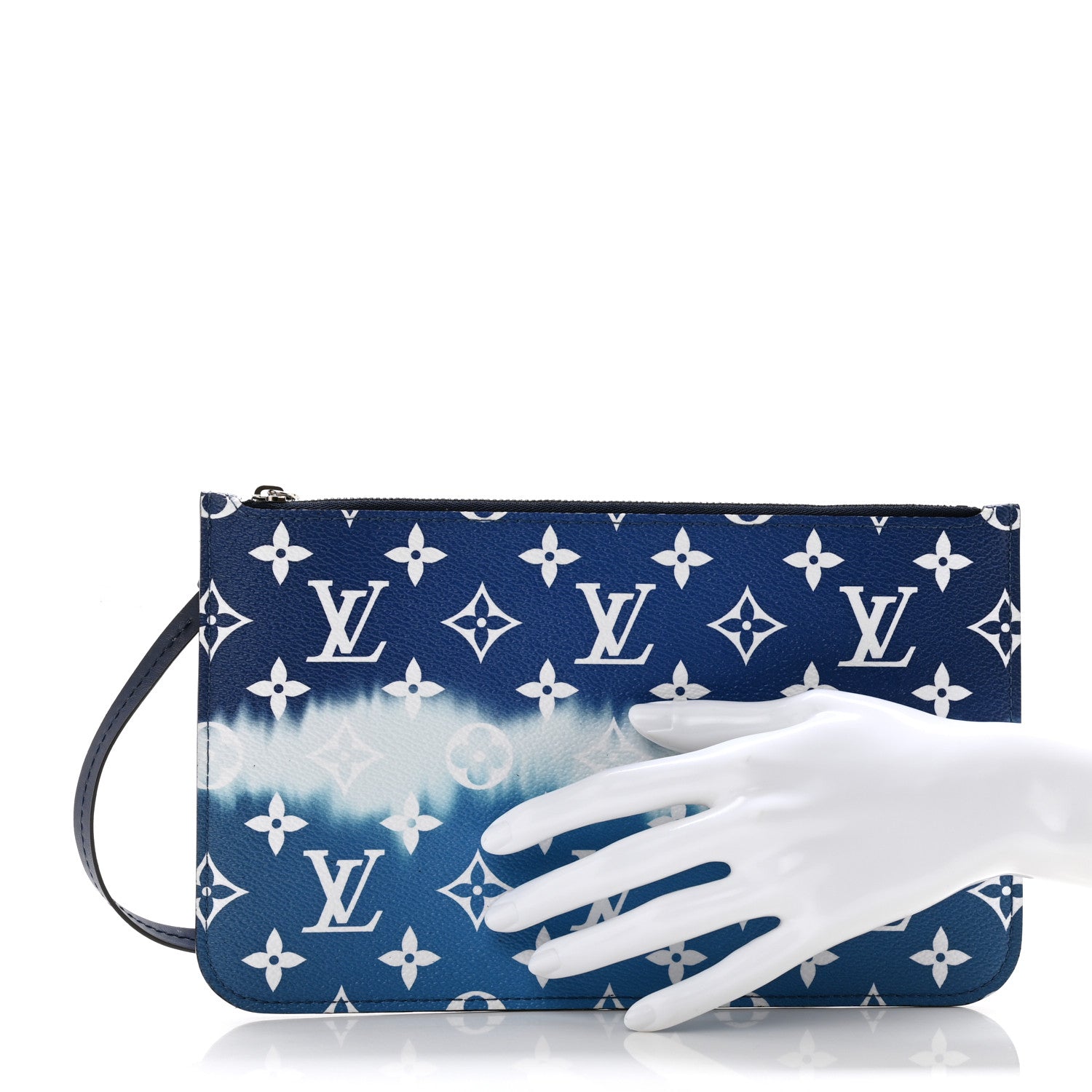 Louis Vuitton Monogram Escale Neverfull MM GM Pochette Blue 2 of 8