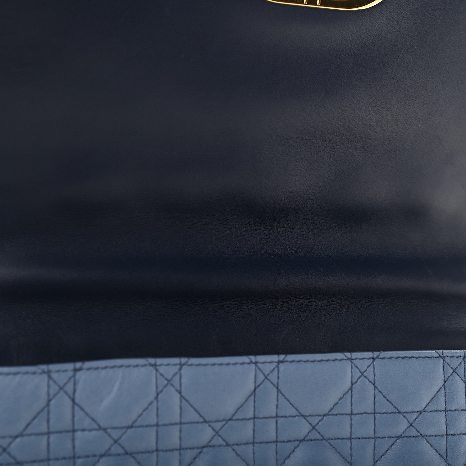 Christian Dior Lambskin Cannage Gradient Large Caro Bag Indigo Blue 10 of 10