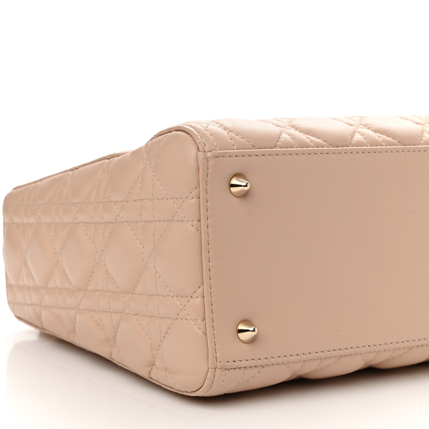 Christian Dior Lambskin Cannage Medium Lady Dior Rose Poudre 9 of 11