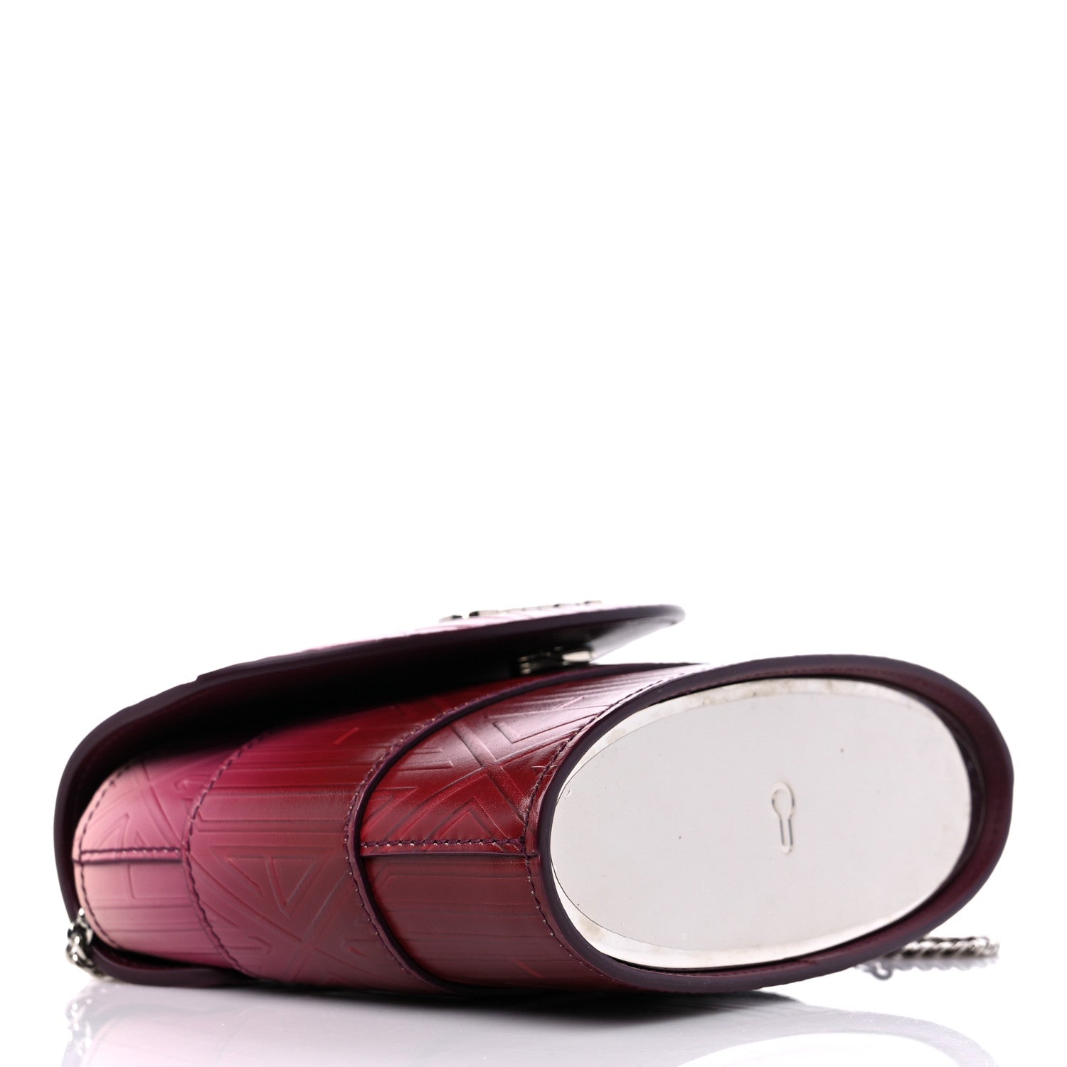 Chloe Calfskin Embossed Small Aby Lock Brown Purple 4 of 10