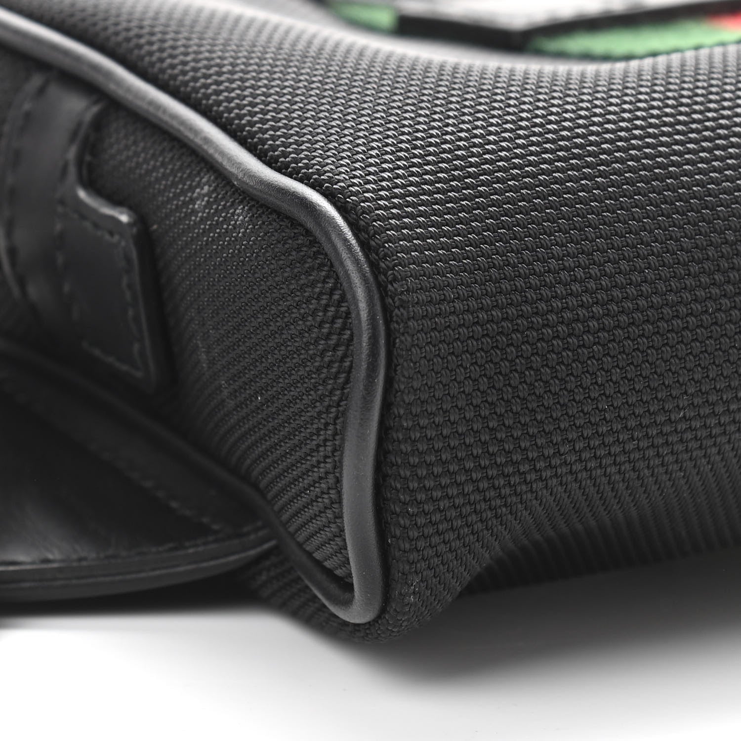 Gucci Canvas Web Slim Belt Bag Black 10 of 12